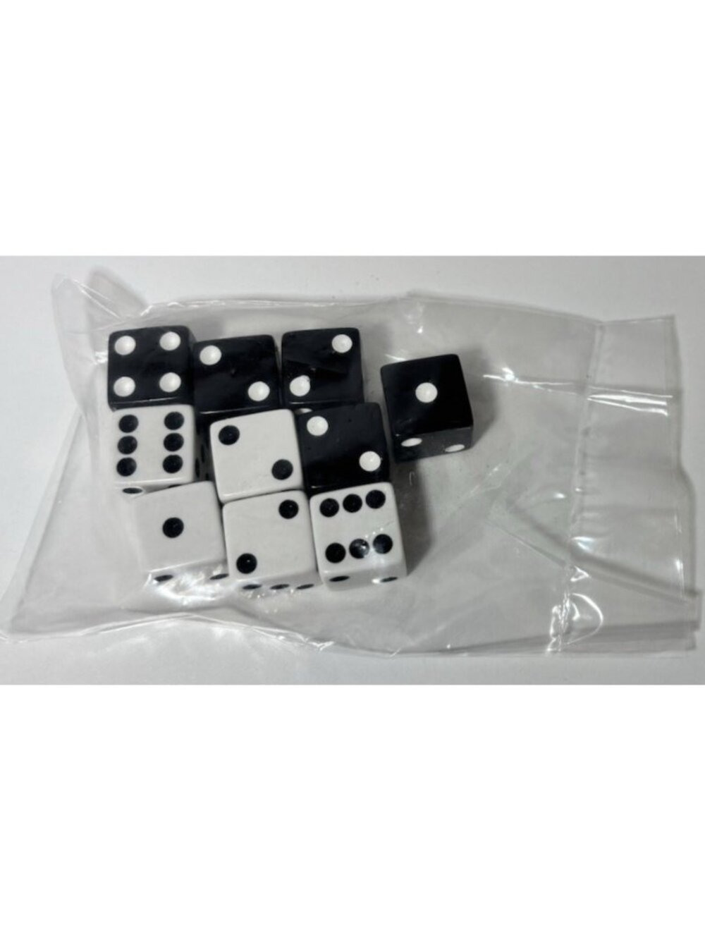 NEW/UNOPENED Risk Godstorm Game Replacement Pieces Dice Black & White (10)